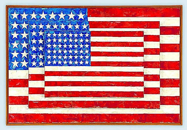 El lienzo 'Three Flags' es una de las obras más icónicas de Johns.