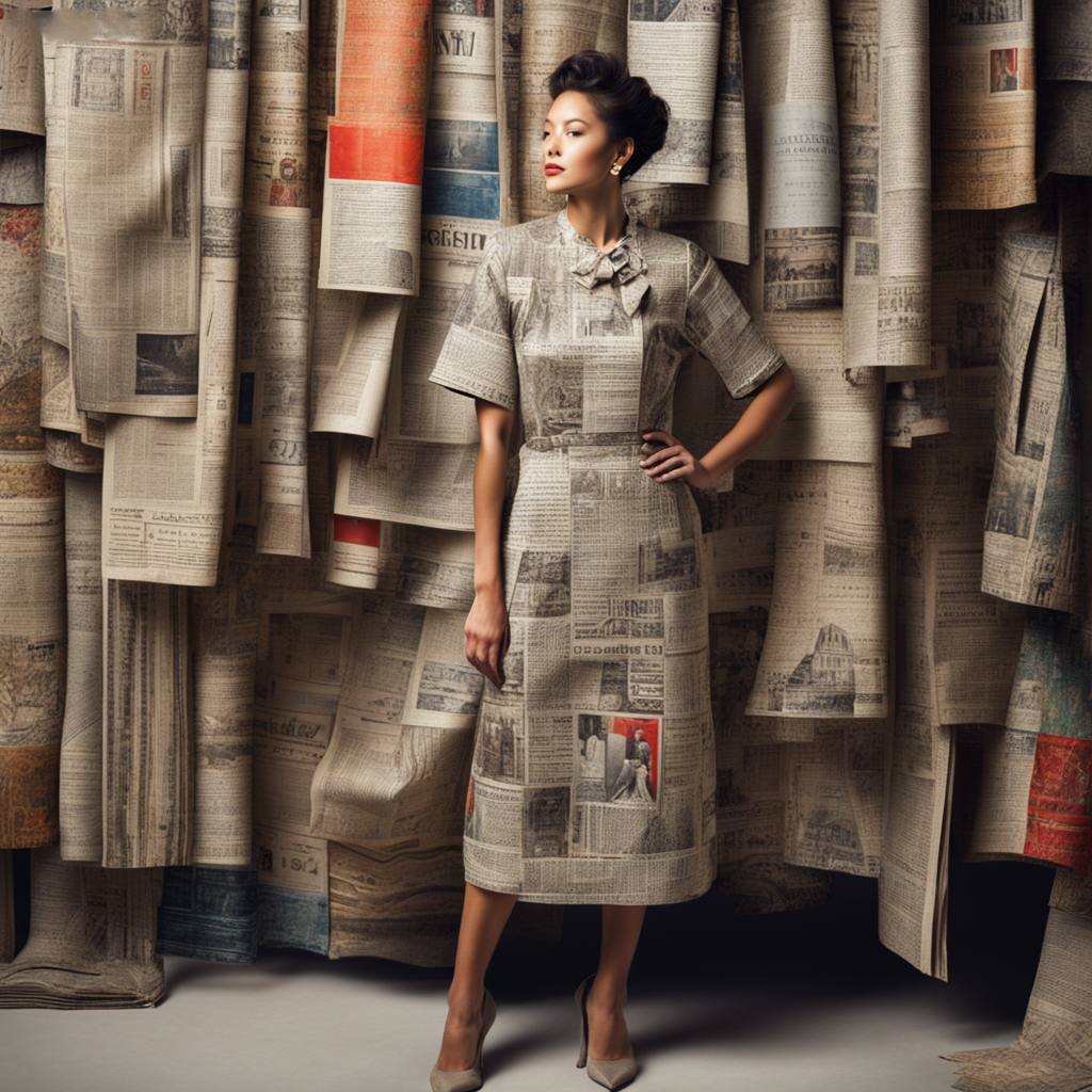Es de Zalla y único diseñador que convierte los periódicos en vestidos