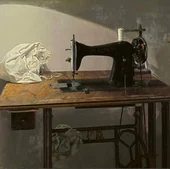 'Homenaje a mi madre' (1971). La máquina de coser recuerda cómo las sacó adelante a ella y a su hermana.