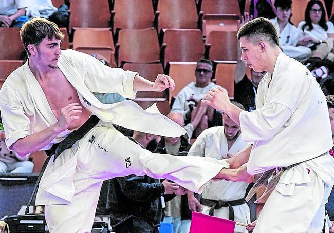 Tanto el puño como la patada están permitidos en este deporte.