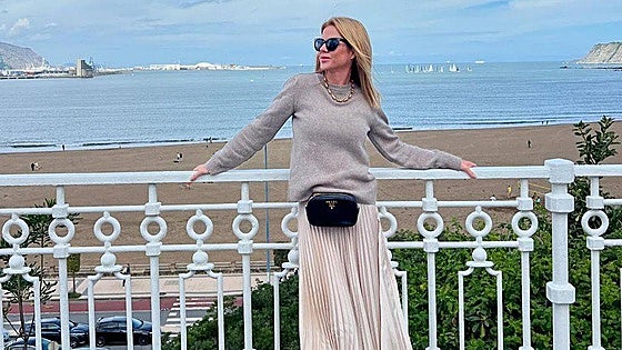 La influencer Amelia Bono disfruta del fin de semana en Getxo