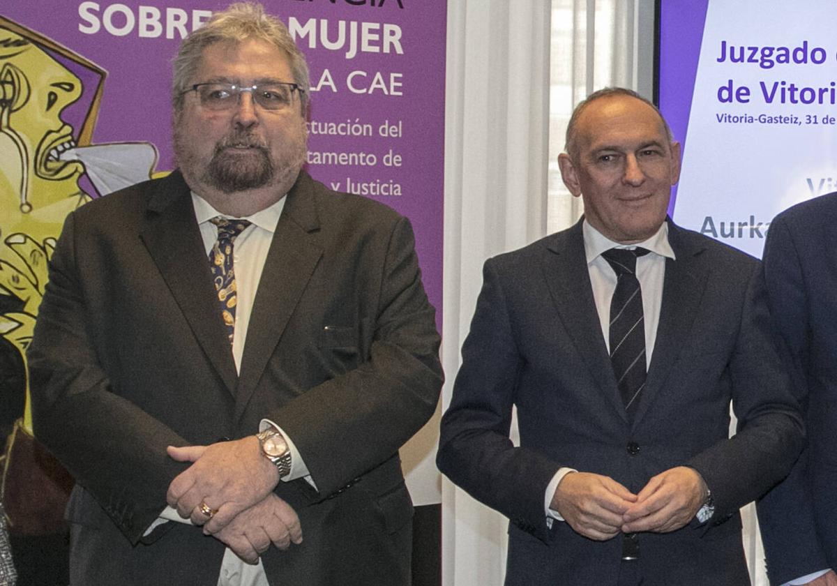 Lezertua y González, retratados en un acto en 2020.