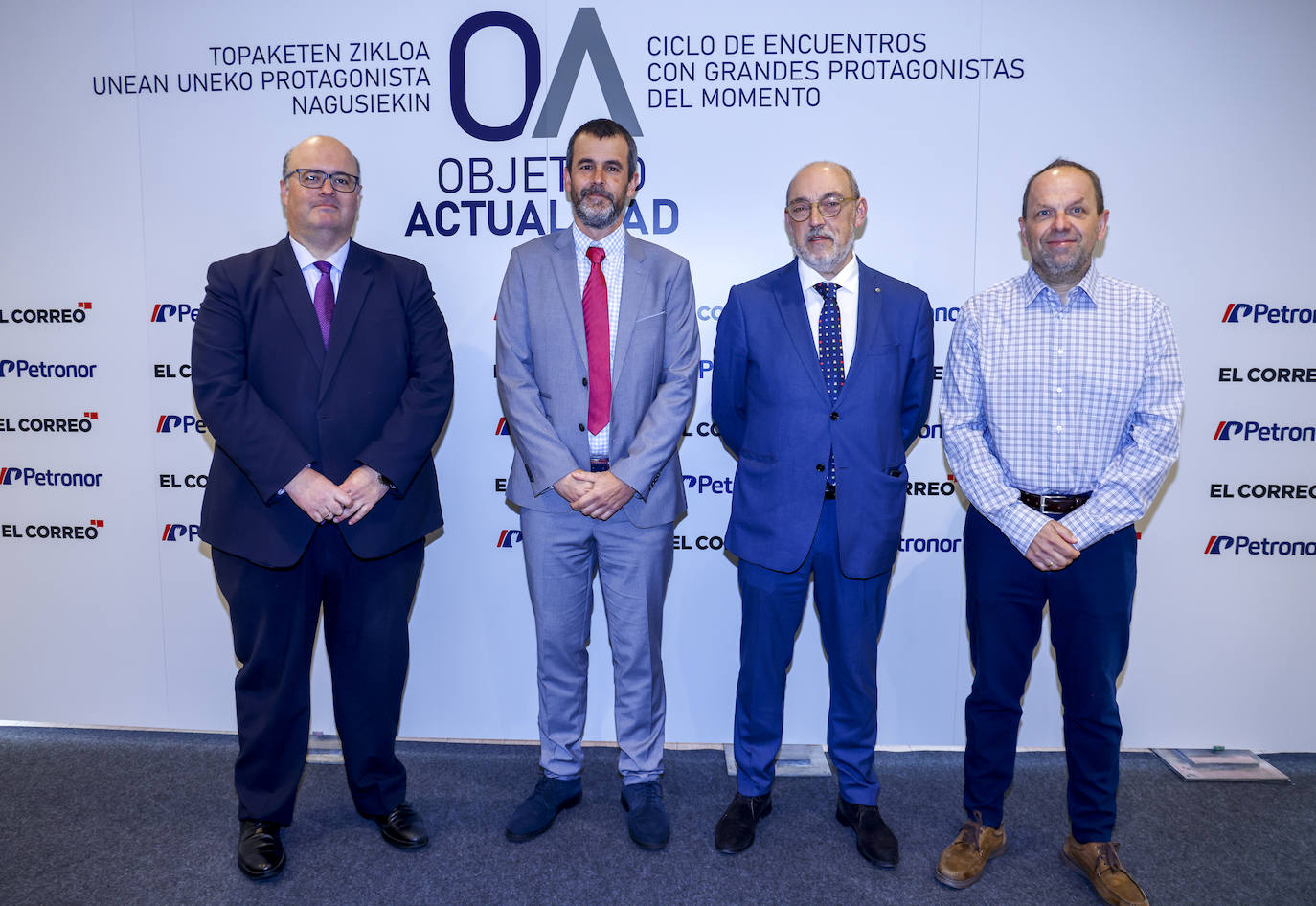 Asier Martínez de Lahidalga, Gotzon Zubiaur, Aitor Uriarte y Jesús Cantero.