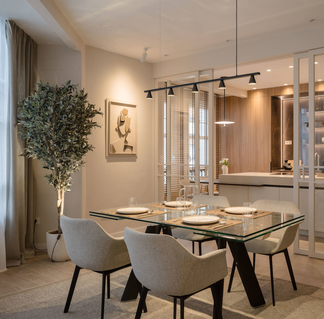 Un piso de 100 metros en el Ensanche de Bilbao en el que la cocina es la estrella