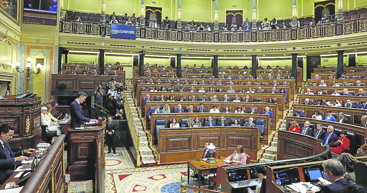 Imagen del pleno celebrado en el Congreso el pasado martes.