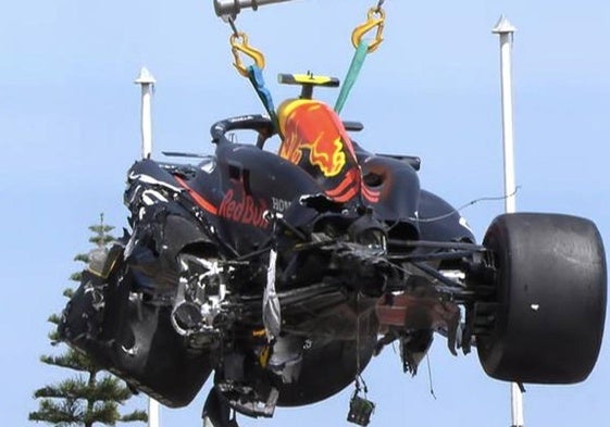 Espectacular accidente de Checo Pérez en el Gran Premio de Mónaco