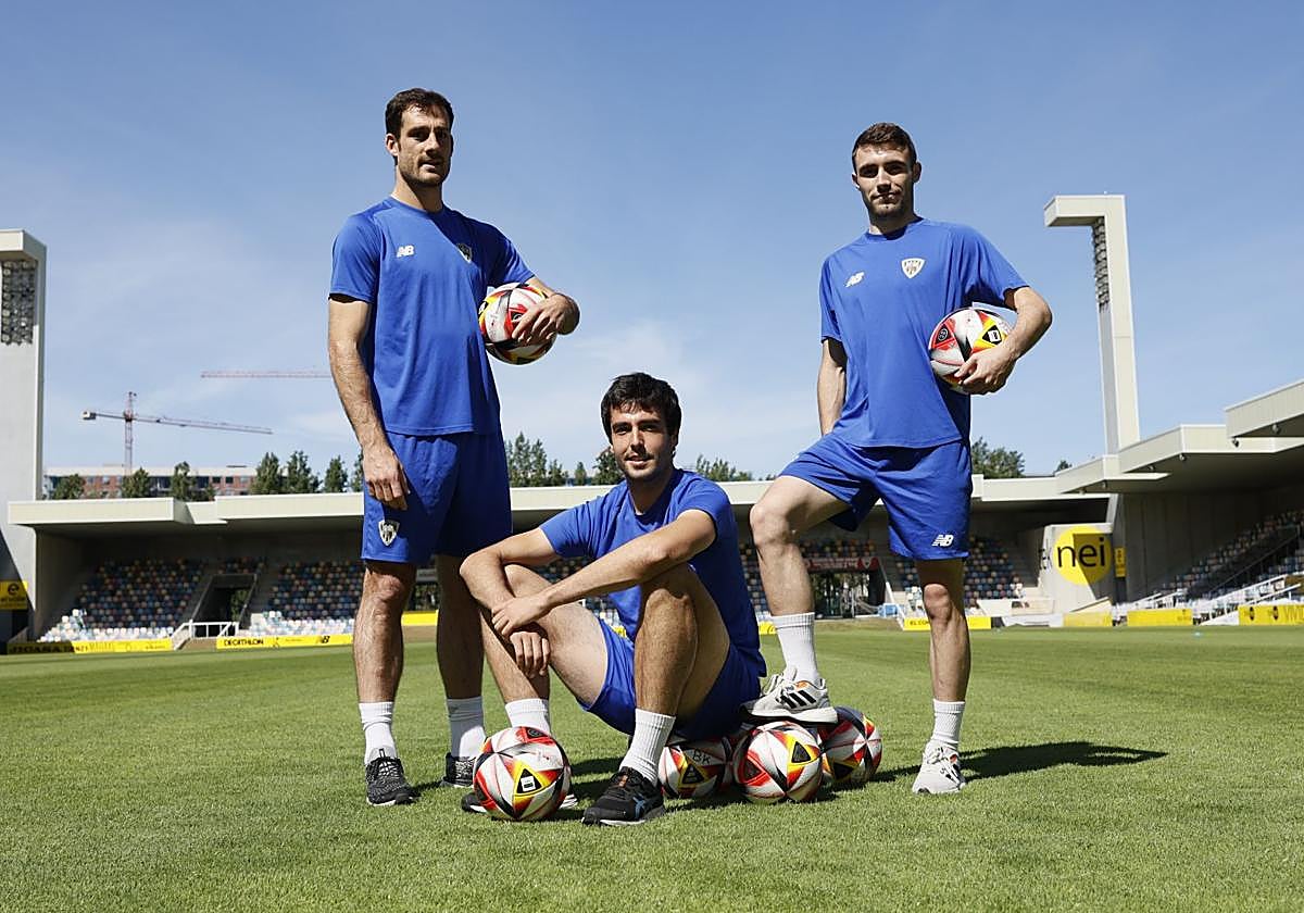 Pablo Santiago, Xabi Cortezón e Iñigo Orozko.