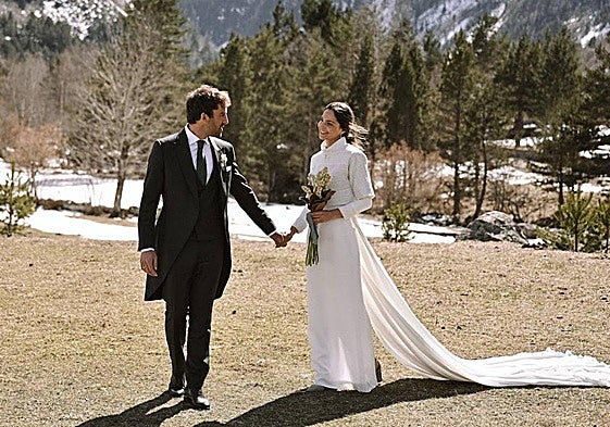 La boda de cuento de una interiorista bilbaína en Baqueira Beret