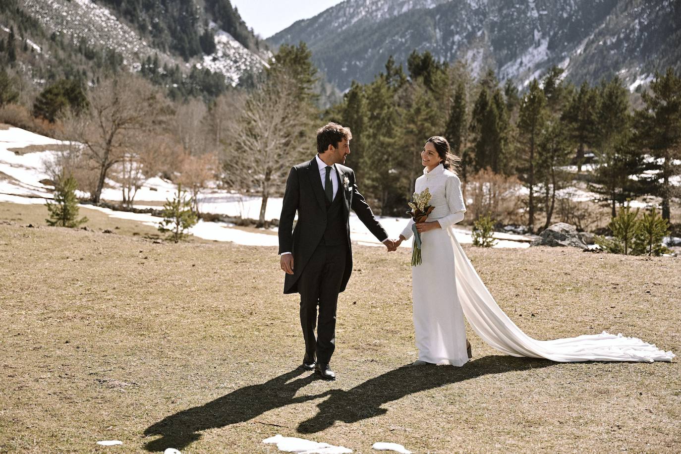 La boda de cuento de una interiorista bilbaína en Baqueira Beret