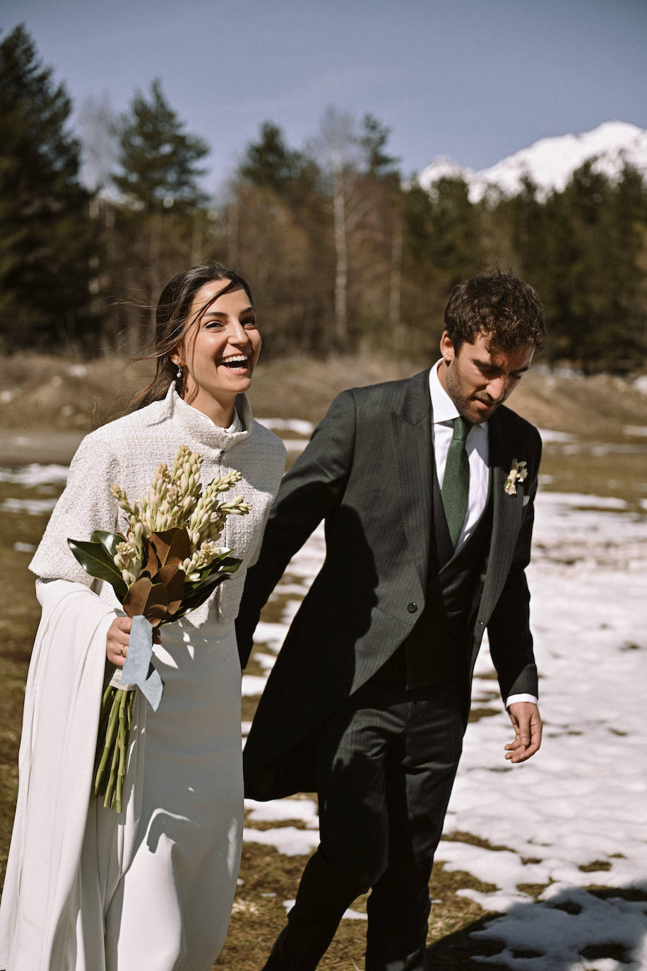 La boda de cuento de una interiorista bilbaína en Baqueira Beret