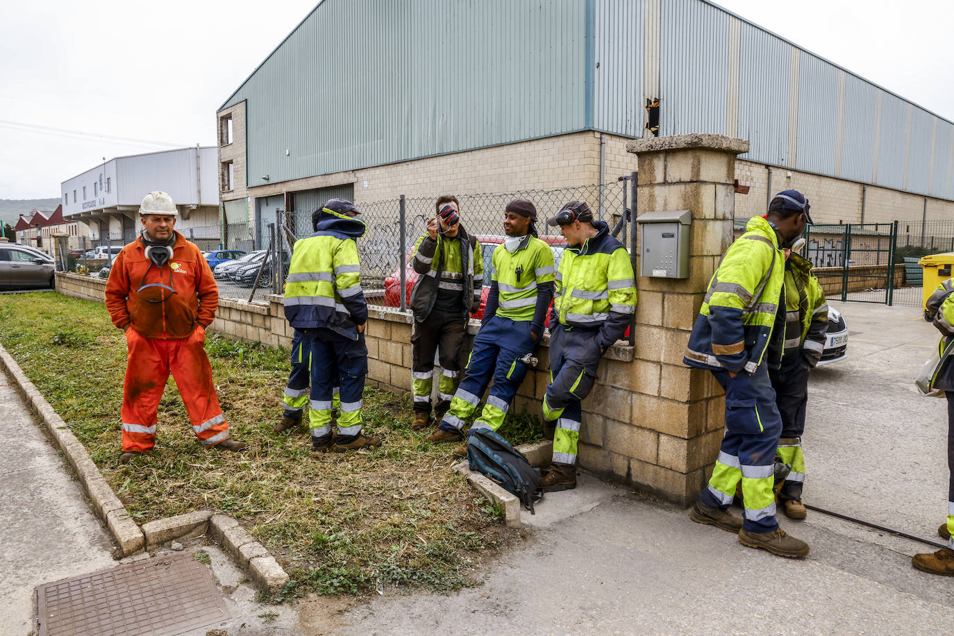 Las imágenes del incendio de Goiain