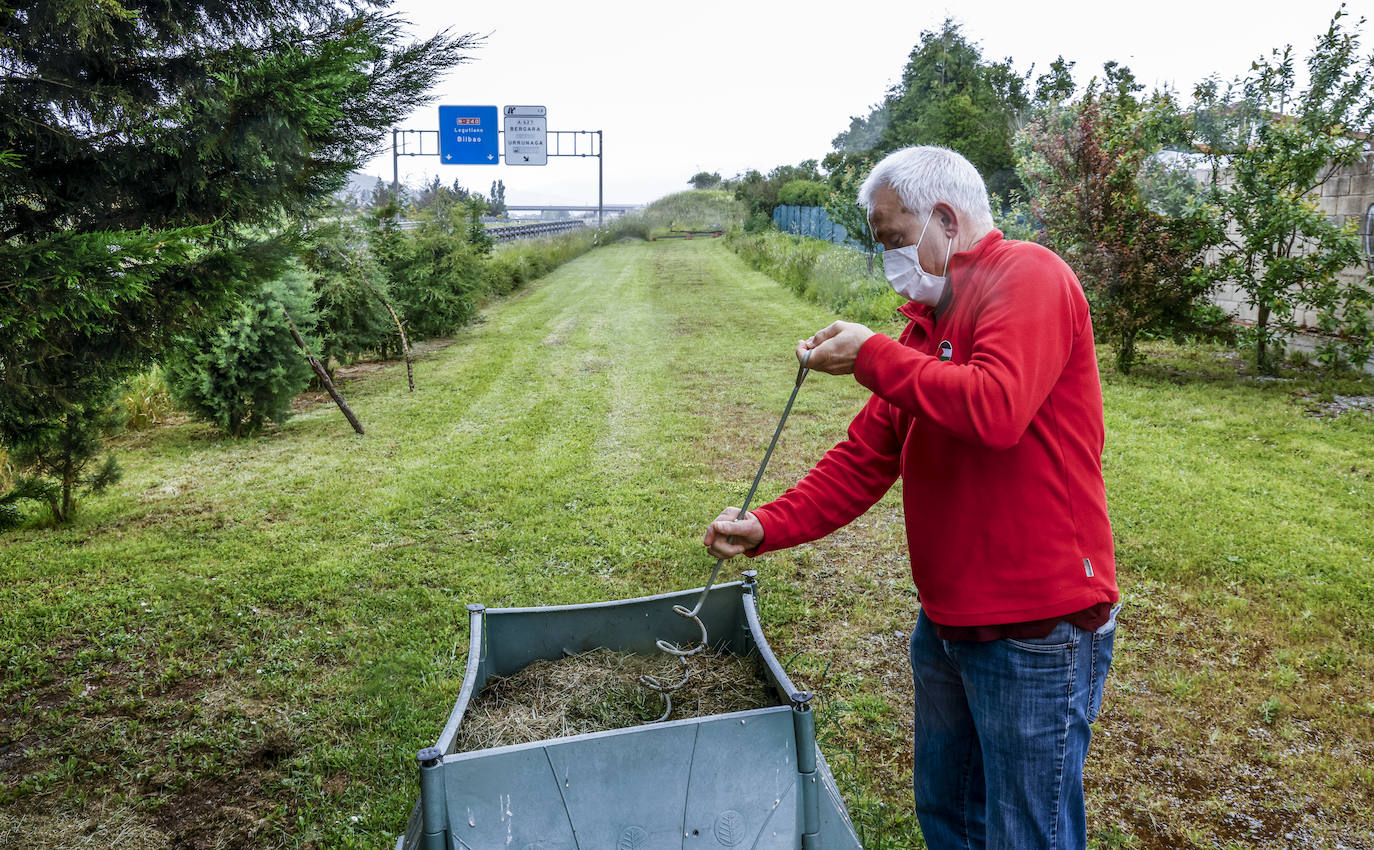 Las imágenes del incendio de Goiain