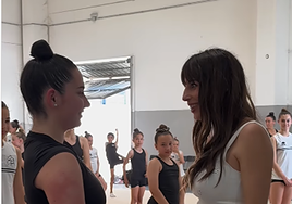 El sentido reconocimiento de Almudena Cid a una joven invidente que practica la gimnasia rítmica