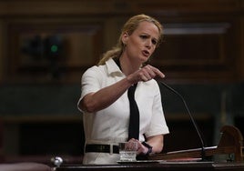 Zaida Cantera, en el Congreso.