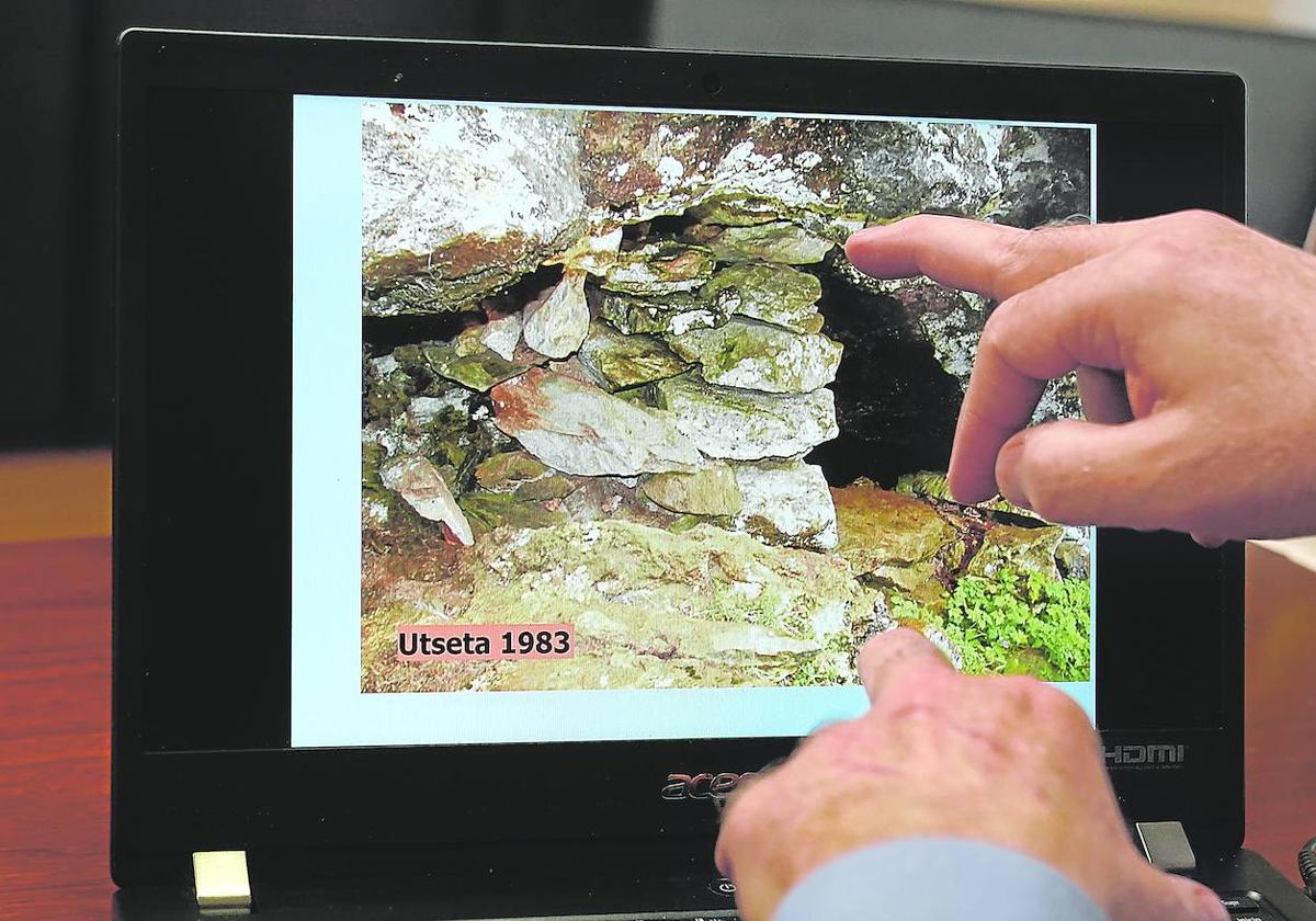 El lugar del cautiverio de Jesús Guibert fue una cueva de metro y medio por unos tres metros de largo en el monte.