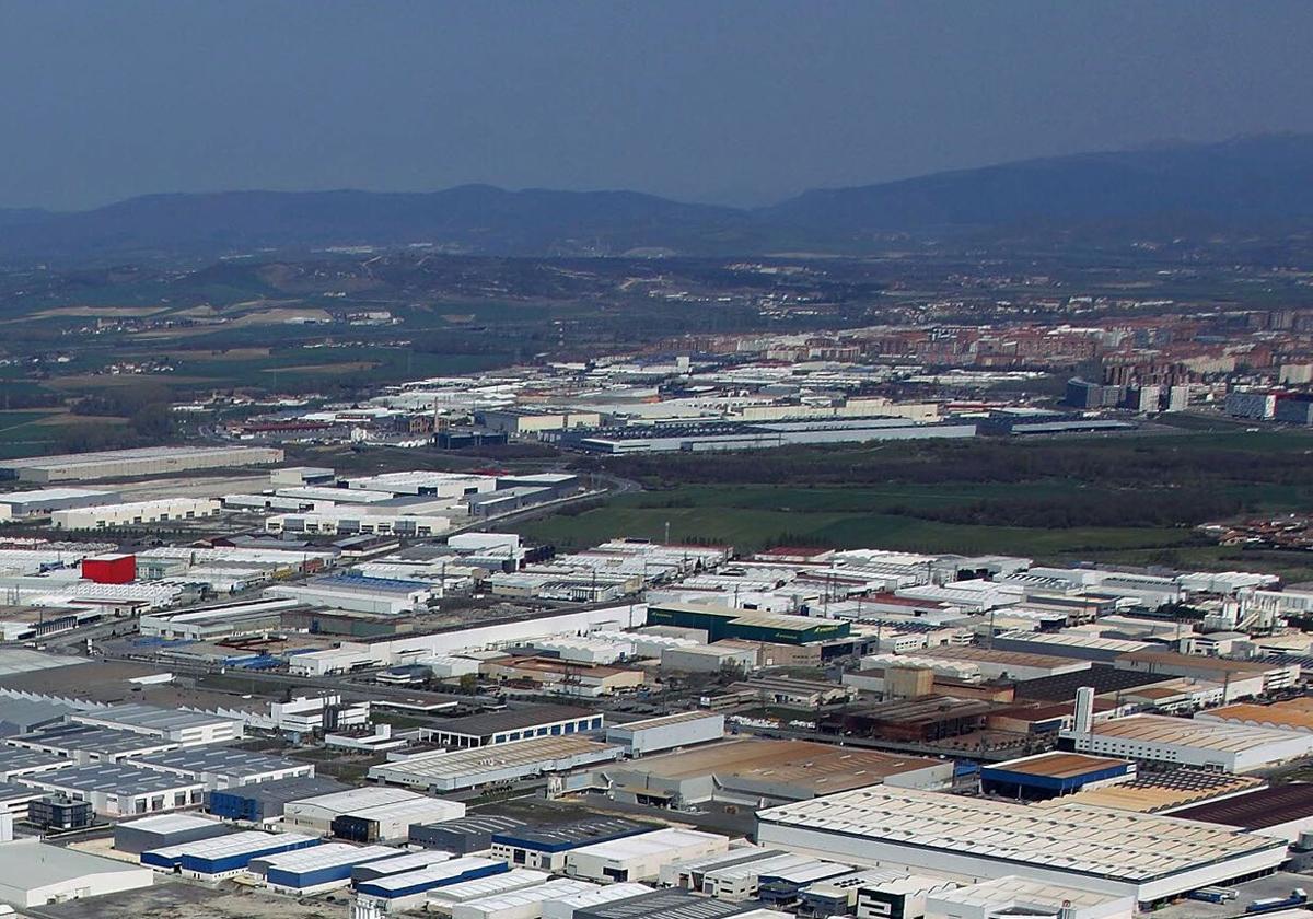 Vista aérea del polígono industrial de Júndiz.