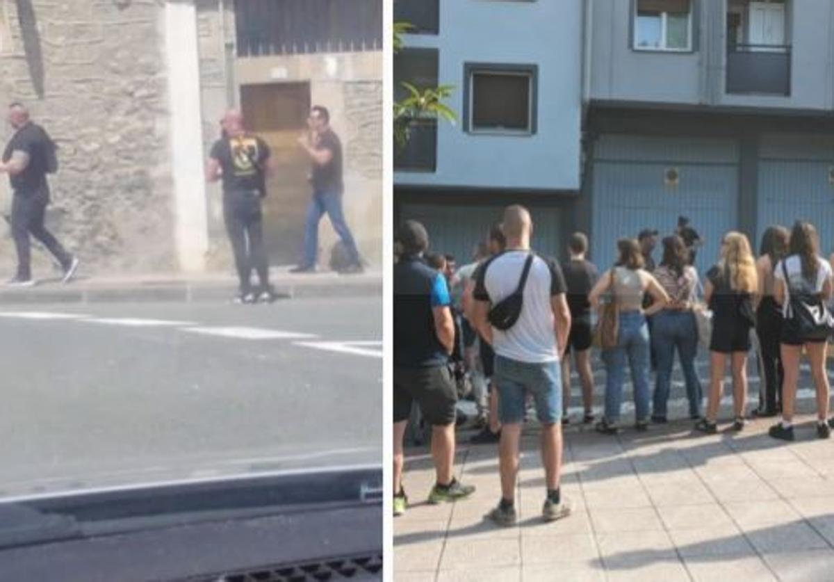 Decenas de jóvenes expulsan de Soraluze y Andoain a miembros de un grupo de Desokupa