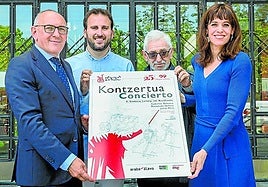 Ramiro González, Íñigo Alegría, 'Pinttu' y Maider Etxebarria.