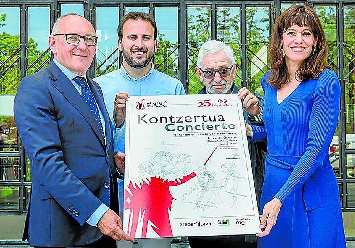 Ramiro González, Íñigo Alegría, 'Pinttu' y Maider Etxebarria.