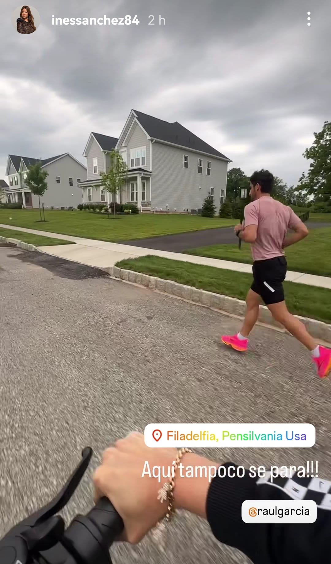 Raúl García no descansa ni en vacaciones. Aquí, corriendo en Filadelfia. (09/06)