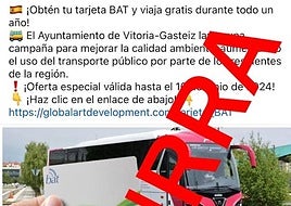 Imagen de la falsa oferta que circula por las redes sociales.