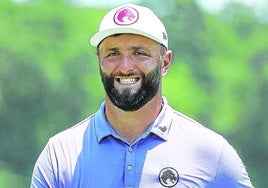 Jon Rahm, durante la primera jornada del torneo de Houston, donde se retiró.