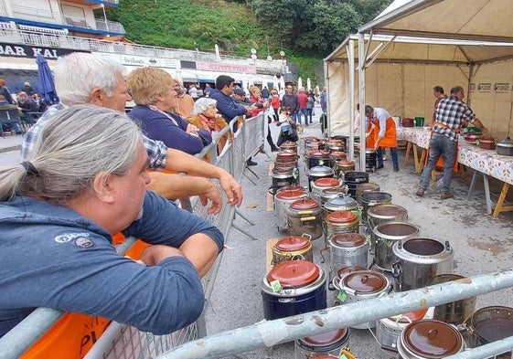 Un concurso de pucheras celebrado en Bakio el pasado año.