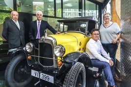 El Citroën que coronó el Gorbea hace un siglo
