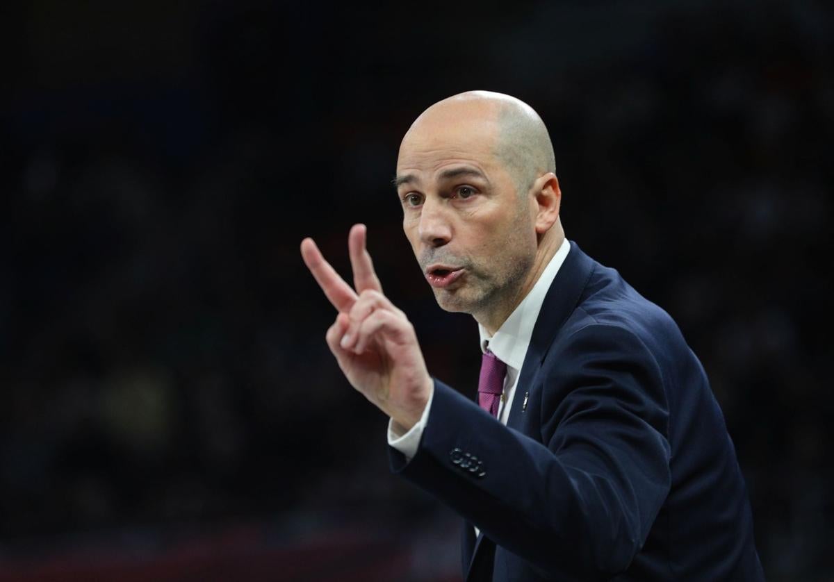 Peñarroya, durante su etapa en el Baskonia.