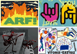 Algunas de las postales.