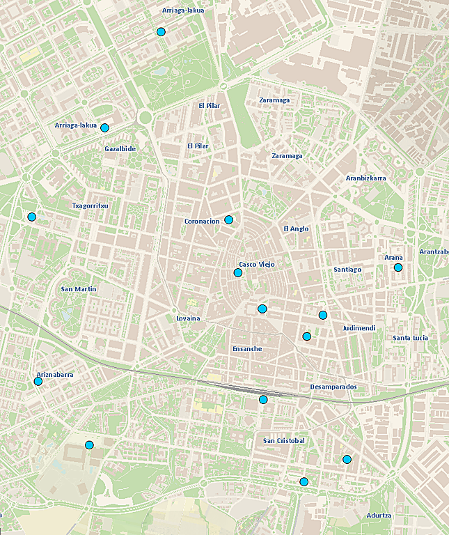 La red de aparcamientos municipal para bicicletas VGbiziz.