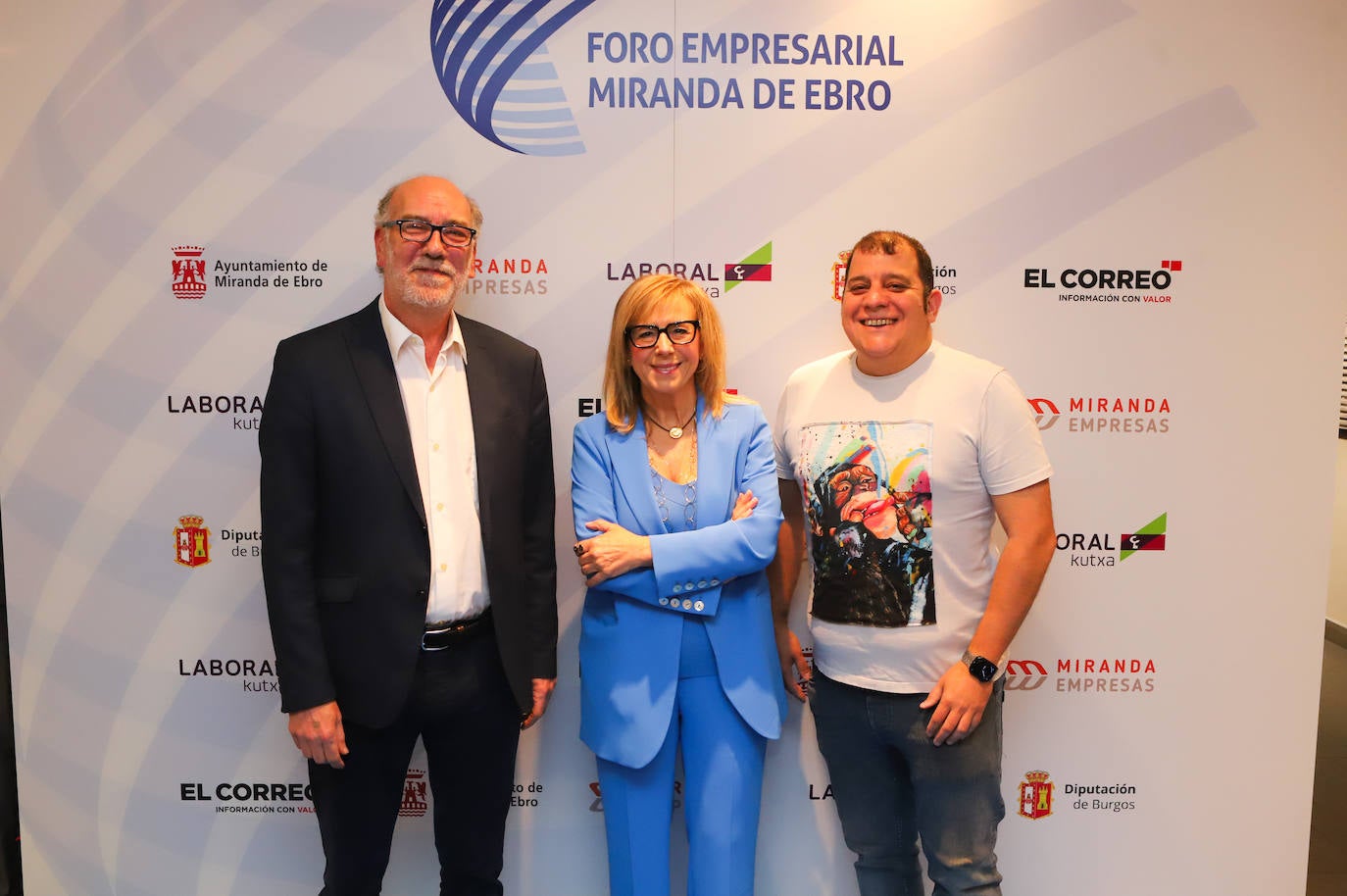 Miguel Ángel Adrián, Emiliana Molero y Pepe Rey.