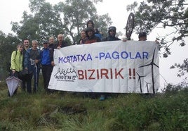 Concentración celebrada el sábado en la cima del monte Pagolar.