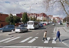 Vista anterior de la calle Valladolid.