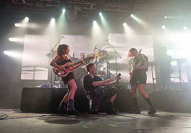 El quinteto agrupado.