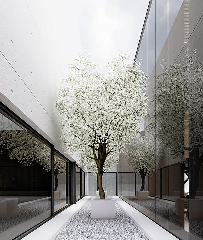 Imagen secundaria 2 - Infografías del futuro polideportivo de Urreta. 