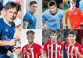 Padilla, Egiluz, Rincón, Jauregizar, Boiro, Olabarrieta y Gastesi.