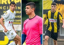 Asier Santaolaya, Aimar Peñalver y Aser Palacios.