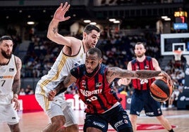 Codi Miller-McIntyre, con el Baskonia ante el Real Madrid.