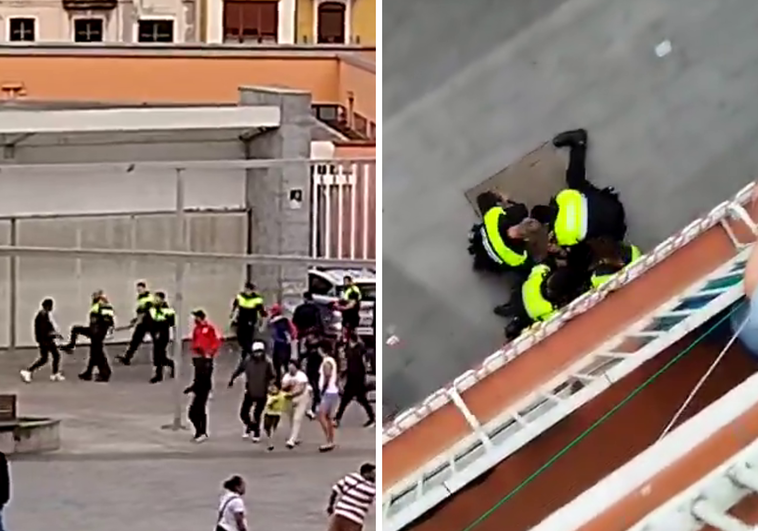 Un hombre amenaza a un policía en Bilbao: «¡Saca la pistola. No te atreves a disparar. Te voy a matar!»