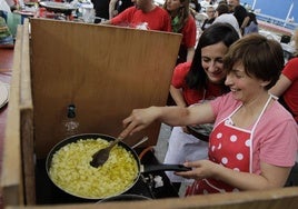 Vista de una edición anterior del concurso de tortillas de Abusu.