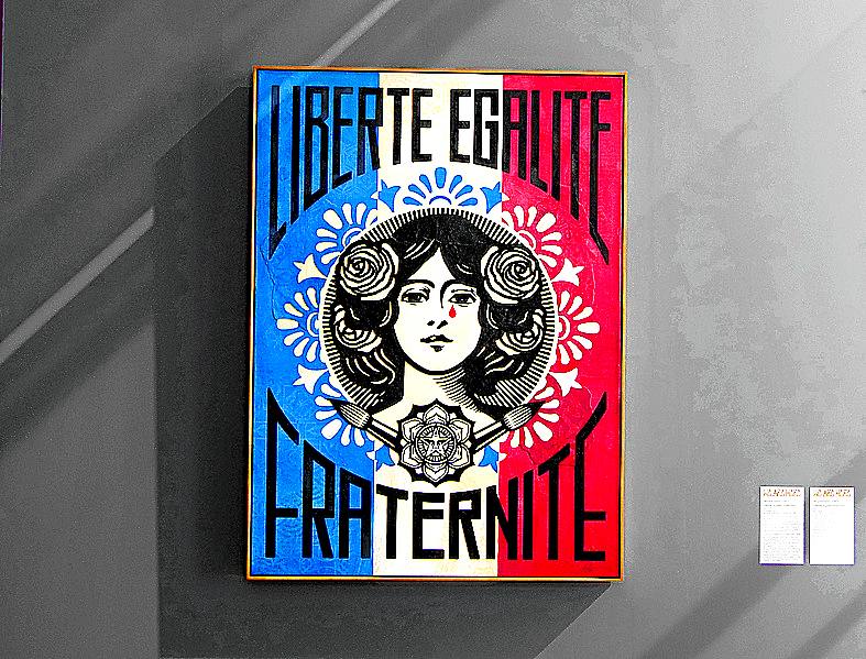 Imagen - 'Liberté, Egalité, Fraternité' de Obey.