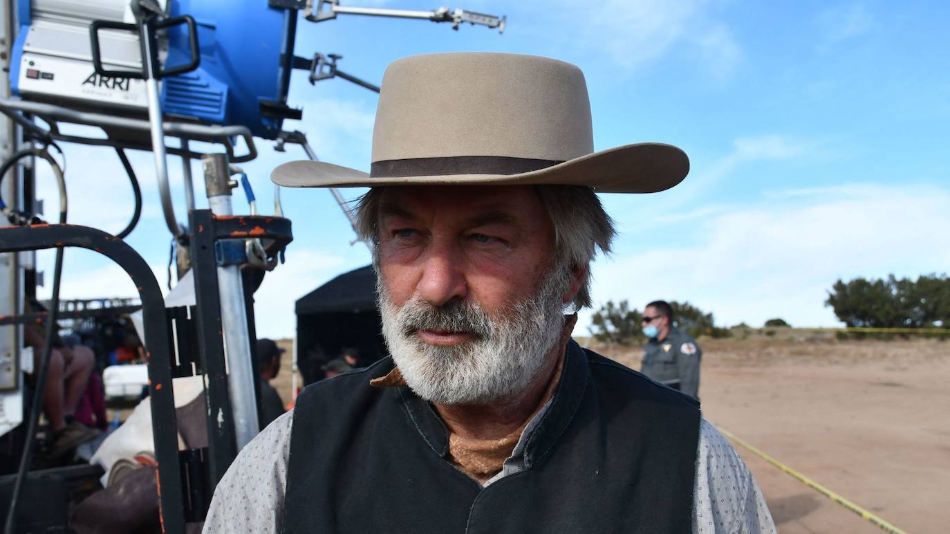 Alec Baldwin, durante el rodaje de 'Rust'.