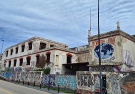 La antigua fabrica de Pinturas Internacionales en Lutxana