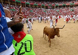 Suelta de vaquillas este lunes en Samfermines.
