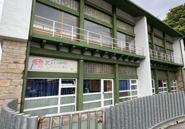 Vista del exterior de la haurreskola Katamar, en el barrio de Olabarrieta.