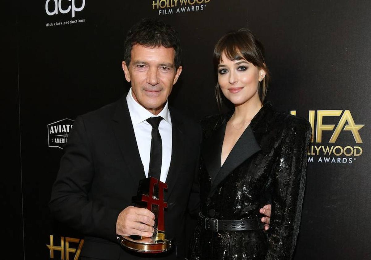 El cariñoso reencuentro de Antonio Banderas y Dakota Johnson que emociona a Instagram