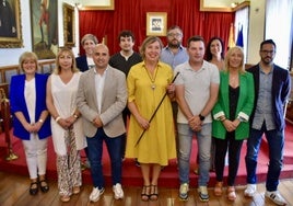 Imagen del nuevo equipo de gobierno conformado el pasado viernes 5, cuando Marijose Blanco tomó posesión de la Alcaldía.