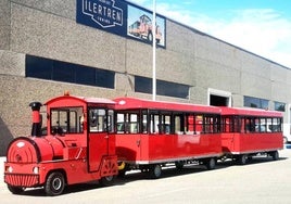 El tren turístico 100% eléctrico que circulará por Vitoria este verano.