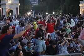 Así ha celebrado Bilbao el gol de Nico Williams en la final de la Eurocopa ante Inglaterra